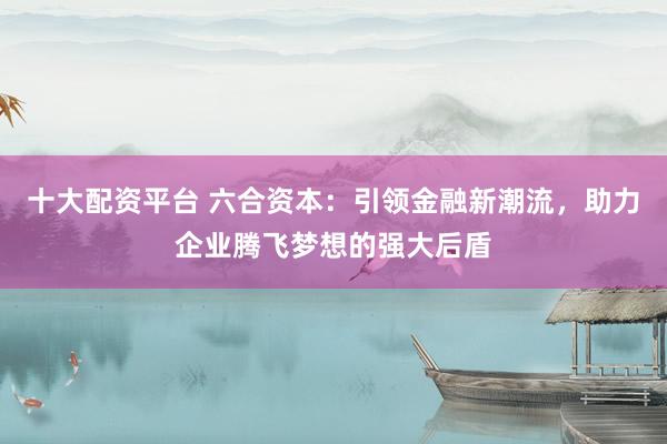 十大配资平台 六合资本：引领金融新潮流，助力企业腾飞梦想的强大后盾